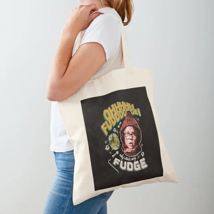 

A Christmas Story Oh Fudge Tote Bag bags luxury women shopping cart bags eco bag folding tote bag women
