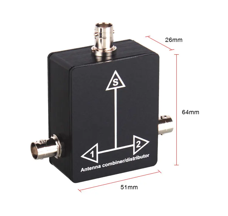 Allocation Divide RF Signal From 1 To 2 Passive broadband UHF antenna combiner and splitter, for Antenna amplifier Distributor