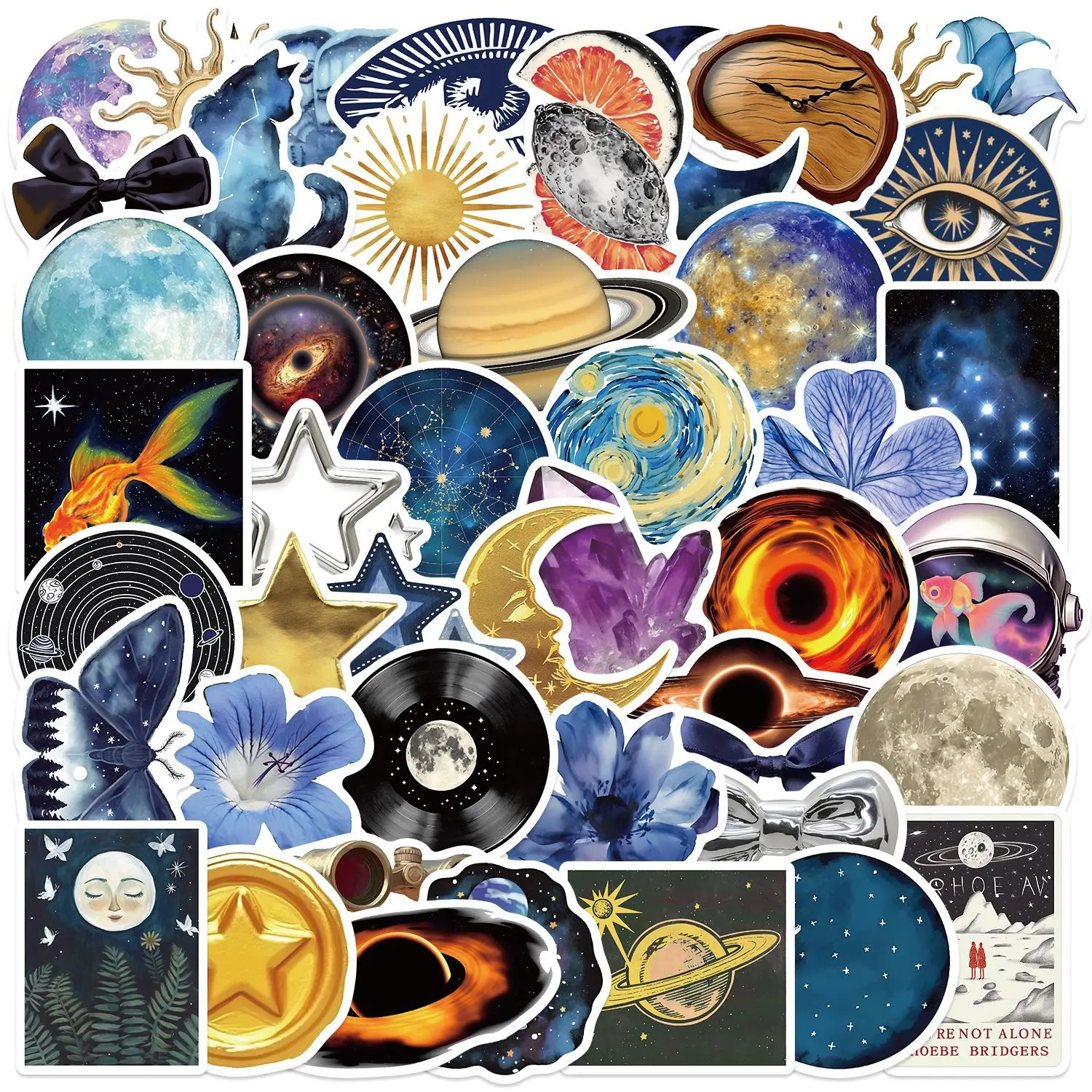 50/100PCS Cartoon Universe Star Creative Stickers DIY Decoration Guitar Notebook Luggage DIY Waterproof