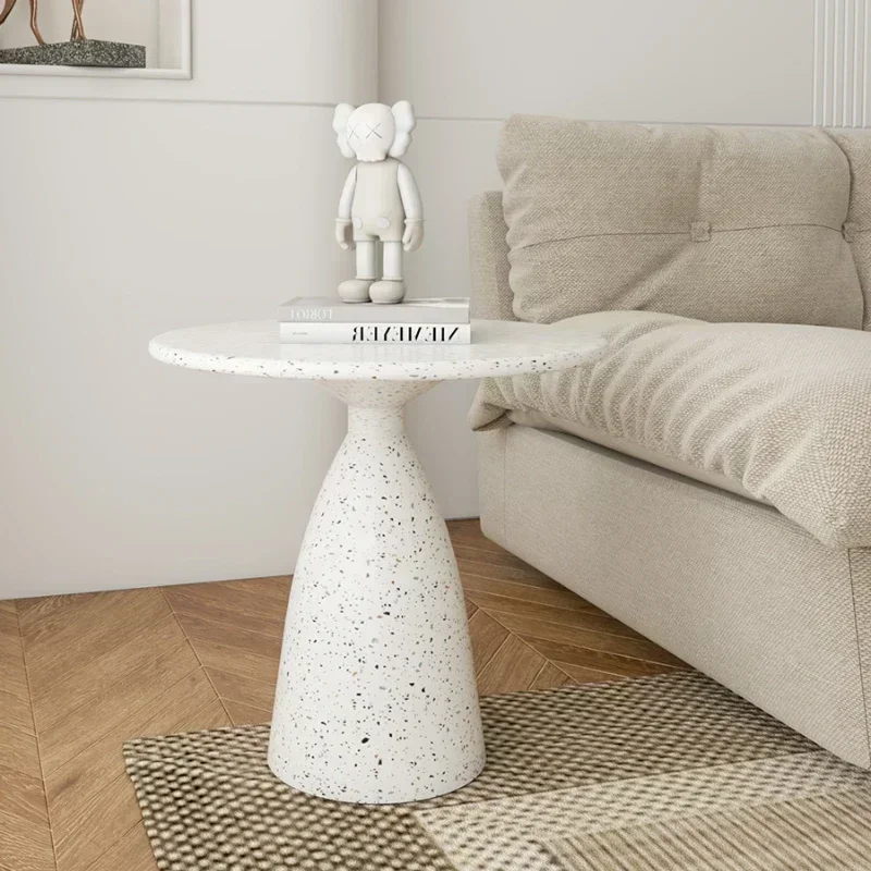Creamy Style Side Table Sofa Side Table Living Room Small Coffee Tables Japanese Wabi-Sabi Corner Table Balcony Small