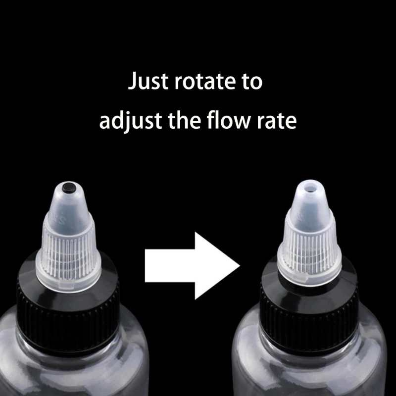 PET 재료 페인트 혼합 용기 회전 노즐 제어 스케일 모델 공예품 용 명확한 측정 표시 15UB