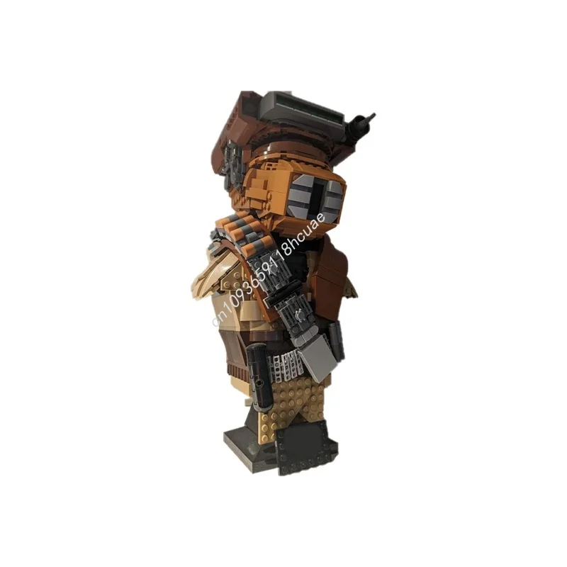 

1219 шт. MOC Boushh шлем бюст звезда боевая модель строительные блоки игрушка конструкция сборка образование Рождественский подарок кирпич дети