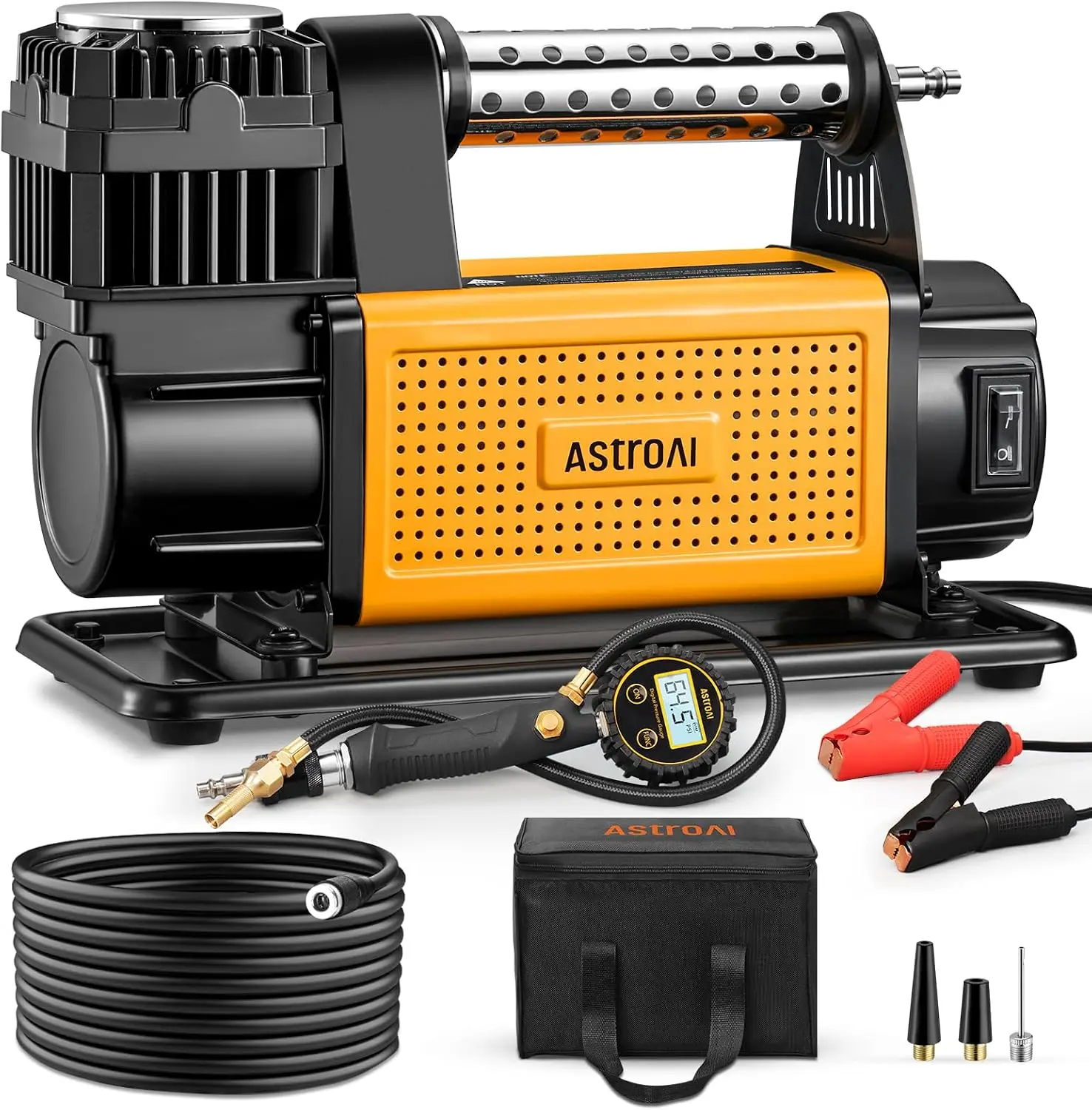 T6 Offroad Air Compressor, 12 V Portable Air Pump with 7.06 CFM, AirCtrl, ¼ NPT Quick Connector, Heavy-Duty Truck Tire