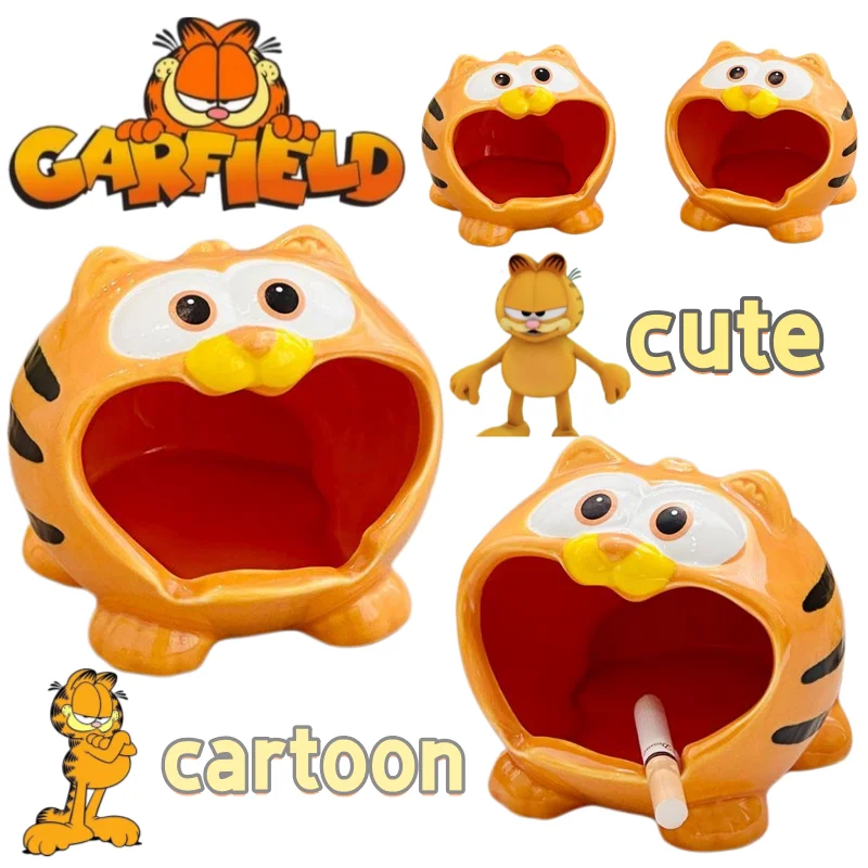 

Милая декоративная пепельница с изображением Гарфилда, новая креативная стильная персонализированная подставка для сигарет с привлекательным дизайном для гостиной и спальни.