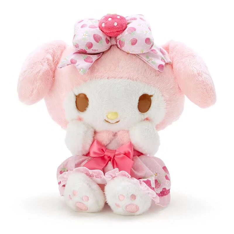 Sanrio 20cm Strawberry My Meldoy Cinnamoroll Plush Big Toys Stuffed Animal Soft Doll Kids Cartoon Anime Birthday Gift