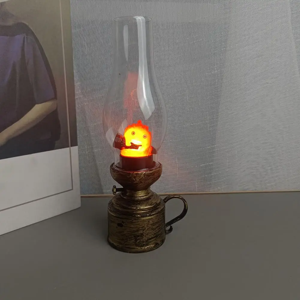 

Halloween Ghost Night Light Flameless Candle Light Soft Glow Bedside Lamp Battery Operated Calcifer Night Light Home Decor