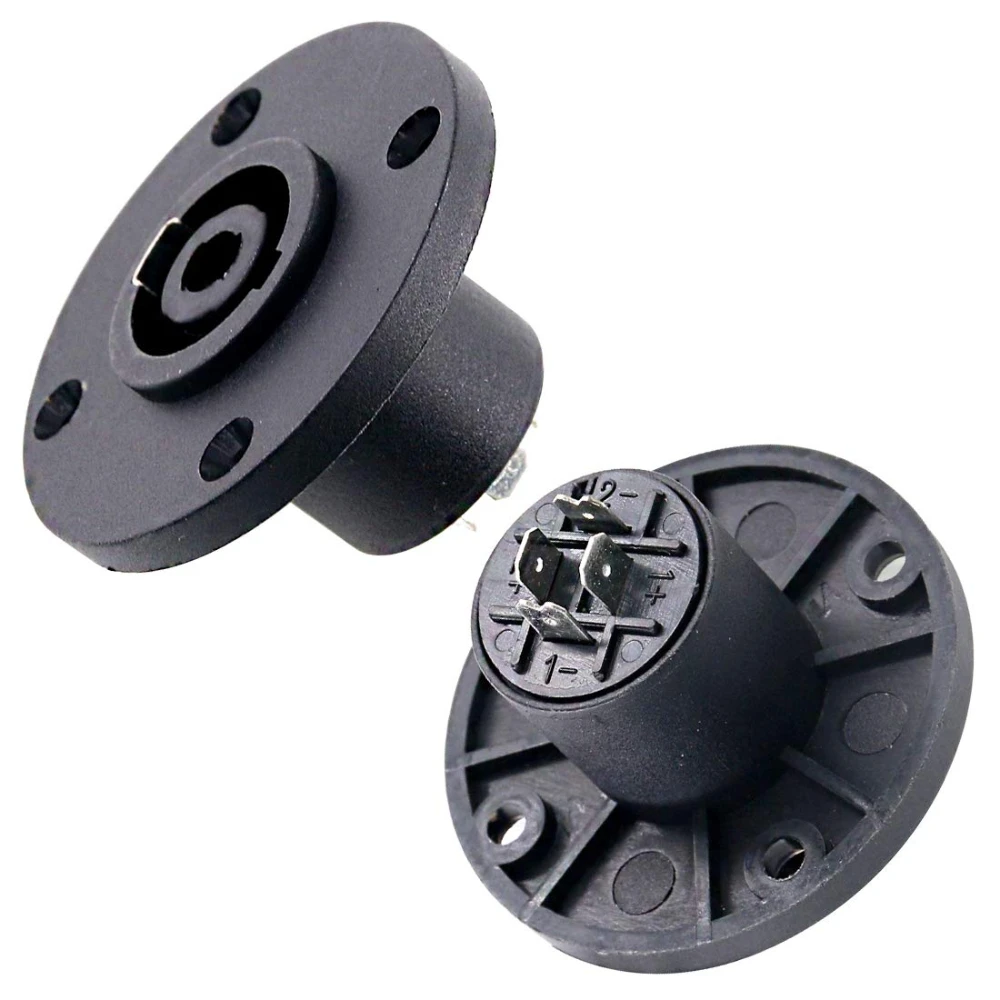 8 Pack Audio Speaker Plug Kit, 4 Pole Speaker Plug Twist Lock Compatible with Jack Twist Lock Round Perfect for Neutrik Speakon