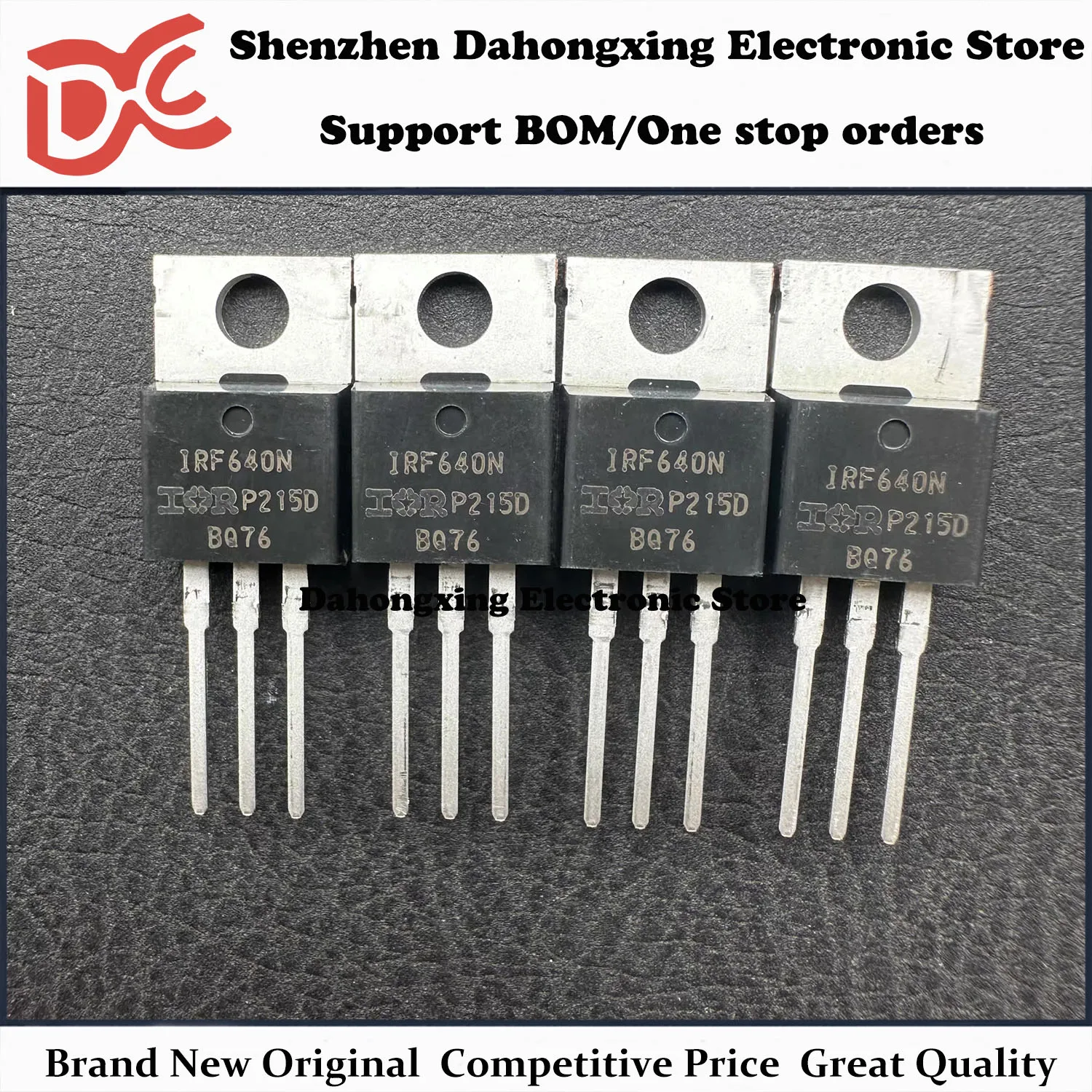New Original 10Pcs IRF640N IRF640NPBF TO-220 18A 200V MOSFET Field Effect Transistor Electronic Components Great Quality