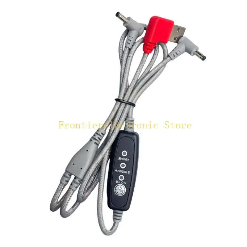 G8DB 3-Level Cooling Wear Fan Cable with USB 5V Power Input Wire Use