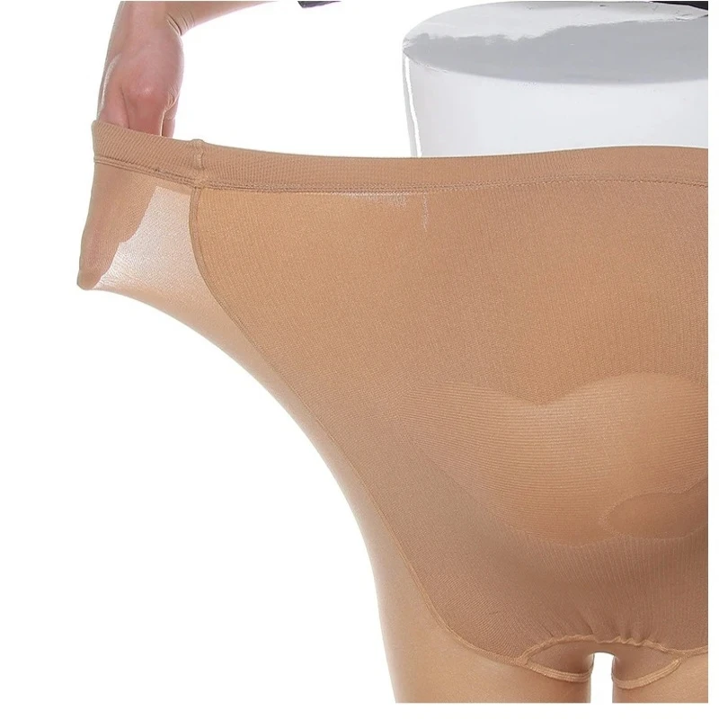 Medias de maternidad de nailon para mujeres embarazadas, pantimedias elásticas con soporte para el vientre, pretina ajustable para el período