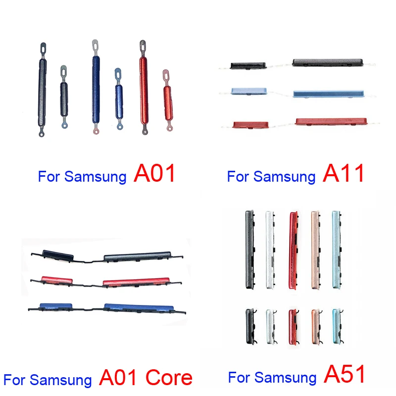 Phone Power Volume Button For Samsung Galaxy A10 A20 A30 A40 A50 A60 A70 New Housing On Off Side Key Flex Cable