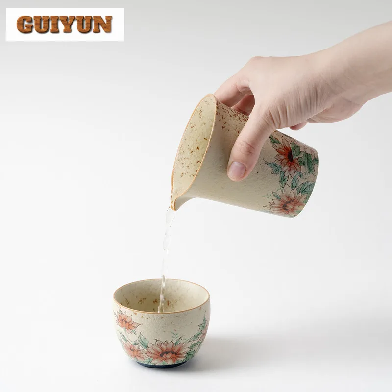210ml Blue And White Firestone Red Tea Pitcher Pour Tea Fair Cup Cha Hai Dispenser Justice Cup Fair Mug Drinkware Accessories