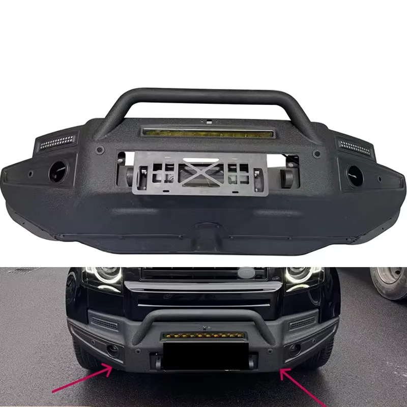Hot Selling Auto Bumper for Defender Modified Sports Style Front Bumper with Light