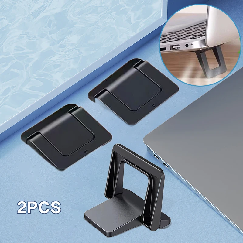 Мини-подставка для ноутбука, регулируемая складная ультратонкая портативная подставка для охлаждающего держателя, поддержка клавиатуры