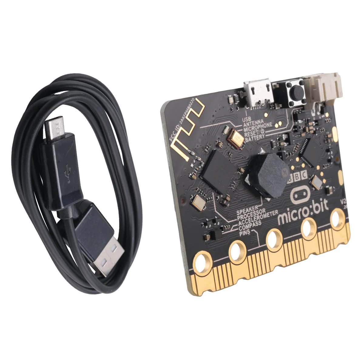 Плата разработки BBC Micro-Bit V2.2 BLE5.0 Графический программируемый процессор Python Nordic- Nrf52833 для детей