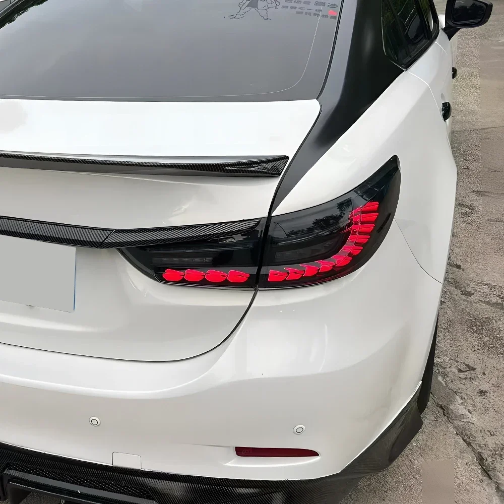 Модифицированные автомобильные задние фонари в сборе для Mazda Atenza 2014-2019, светодиодный автоматический задний фонарь, обновленный динамический дизайн с чешуей дракона, аксессуары