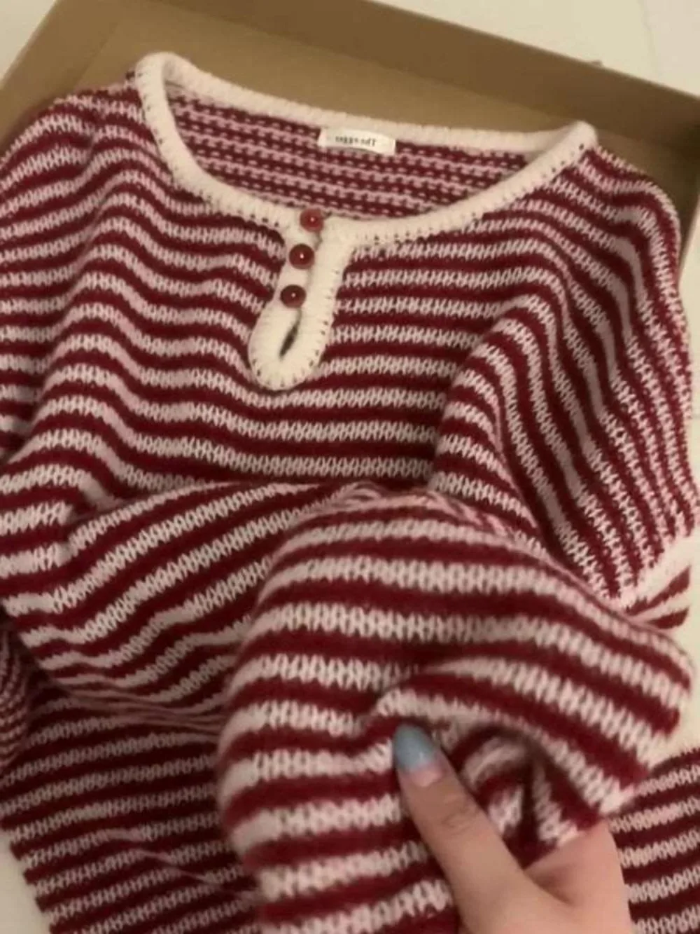 

Neploe Autumn New Loose Pullovers O Neck Long Sleeve Knit Stripe Lazy Pull Femme All-match Undershirt High Street Knitted