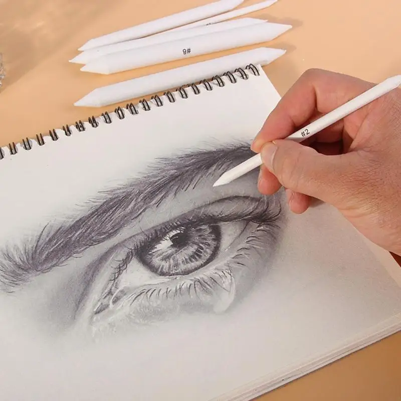 

C63A 6X Practical Sketching Paper Pencil Double for Head Durable Art Drawing Tool Pastel Blending Smudge Tool for Beginner Ar