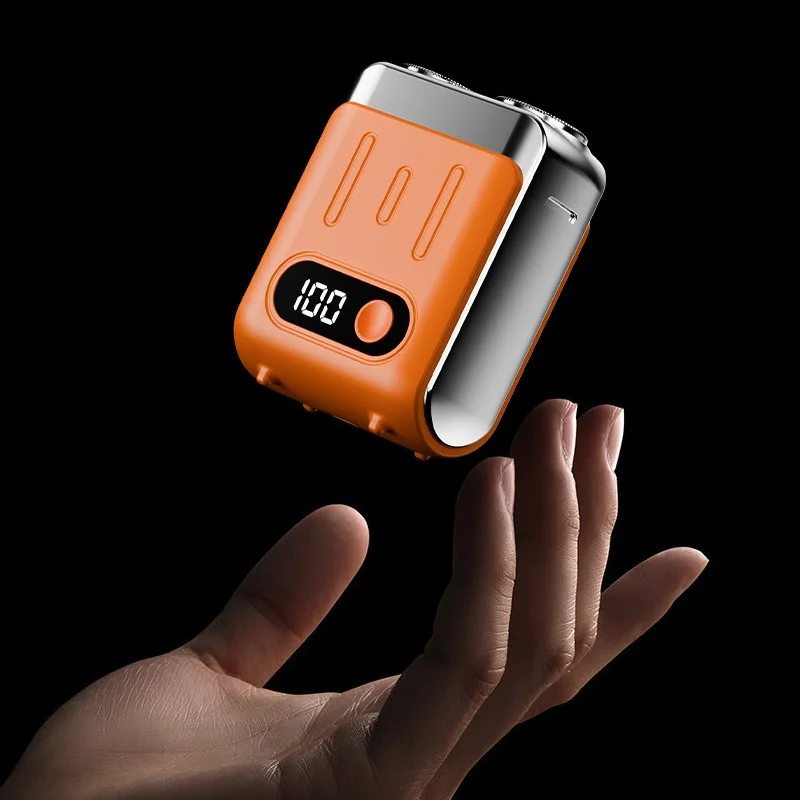 Mini Double Head Electric Shaver USB Rechargeable Waterproof Travel Rotary Razor Portable Men Hair Beard Trimmer Electric Razor