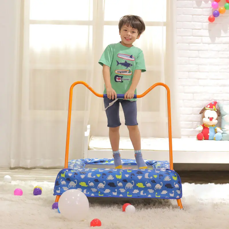 

Bouncing Trampoline Household Children's Indoor Armrest Small Baby Family Jumping Bed Multiple Protection Safe and Stable