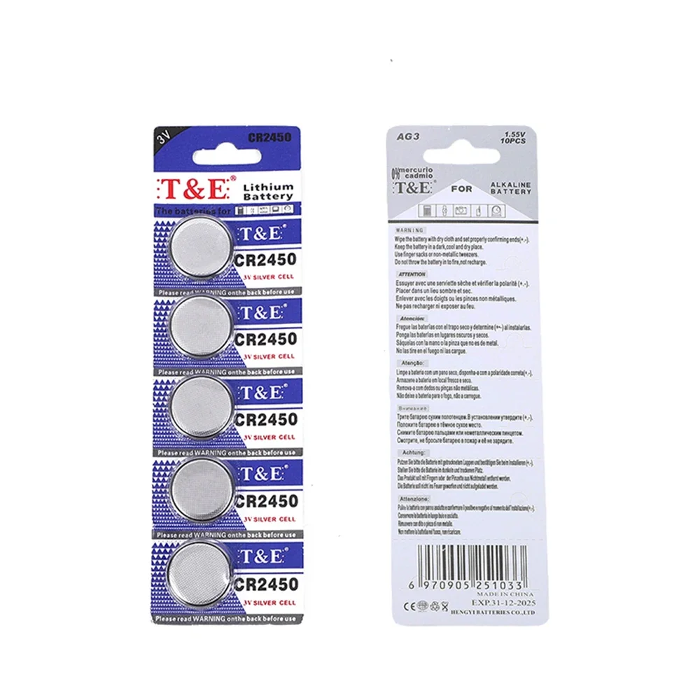 Pila CR2450 litio 3V para electrónica de pesca - imagen 3