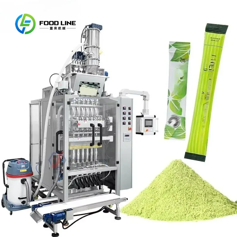 Custom Made Multi-lane Packing Machine Automatic 6 8 10 Lanes Powder Stick Bag Sachet Packing Machine