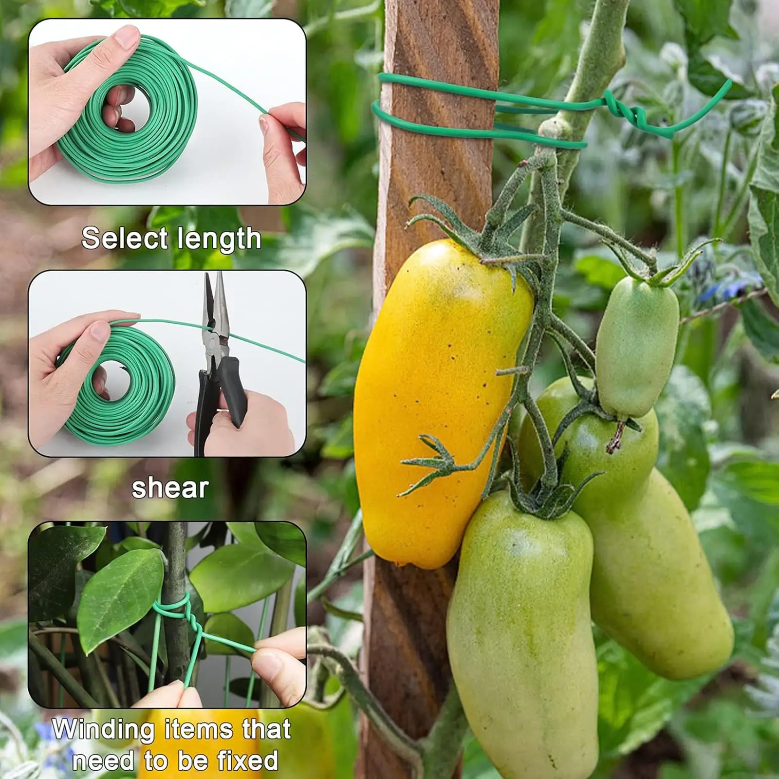 

Soft Garden Tie Garden Twist for Office Home Organizing Tying up Cable Wires
