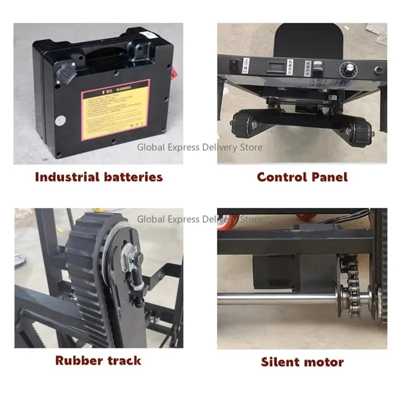 180kg  Four-Wheel Roll Container Hand Trolley for Transportation Forklift Electric Crawler Step Stair Climber Machine