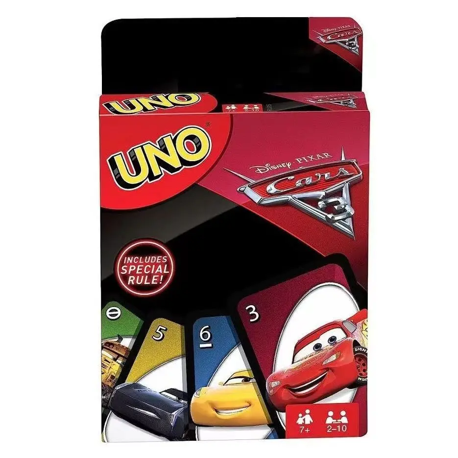 

UNO Cars 3 Linkage Uno Cartoon Puzzle Entertainment Tabletop Games Multiplayer Party Super Fun Playing Cards Toys Wholesale