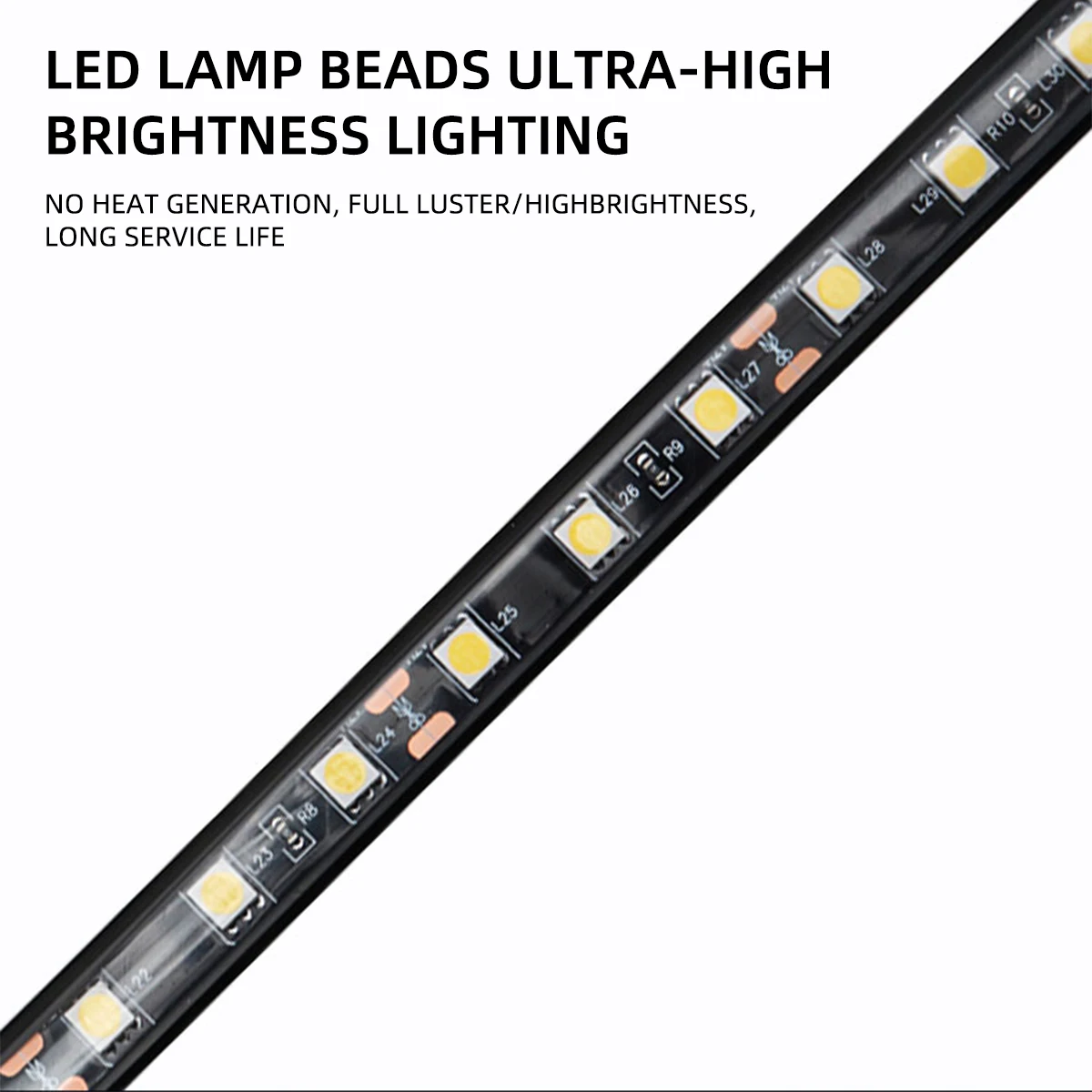 1/2in1 Car Engine Under Hood Light Kit Automatically Light ON/OFF Work Light 12V LED Strip Light Bar for Car Repairing white image 3