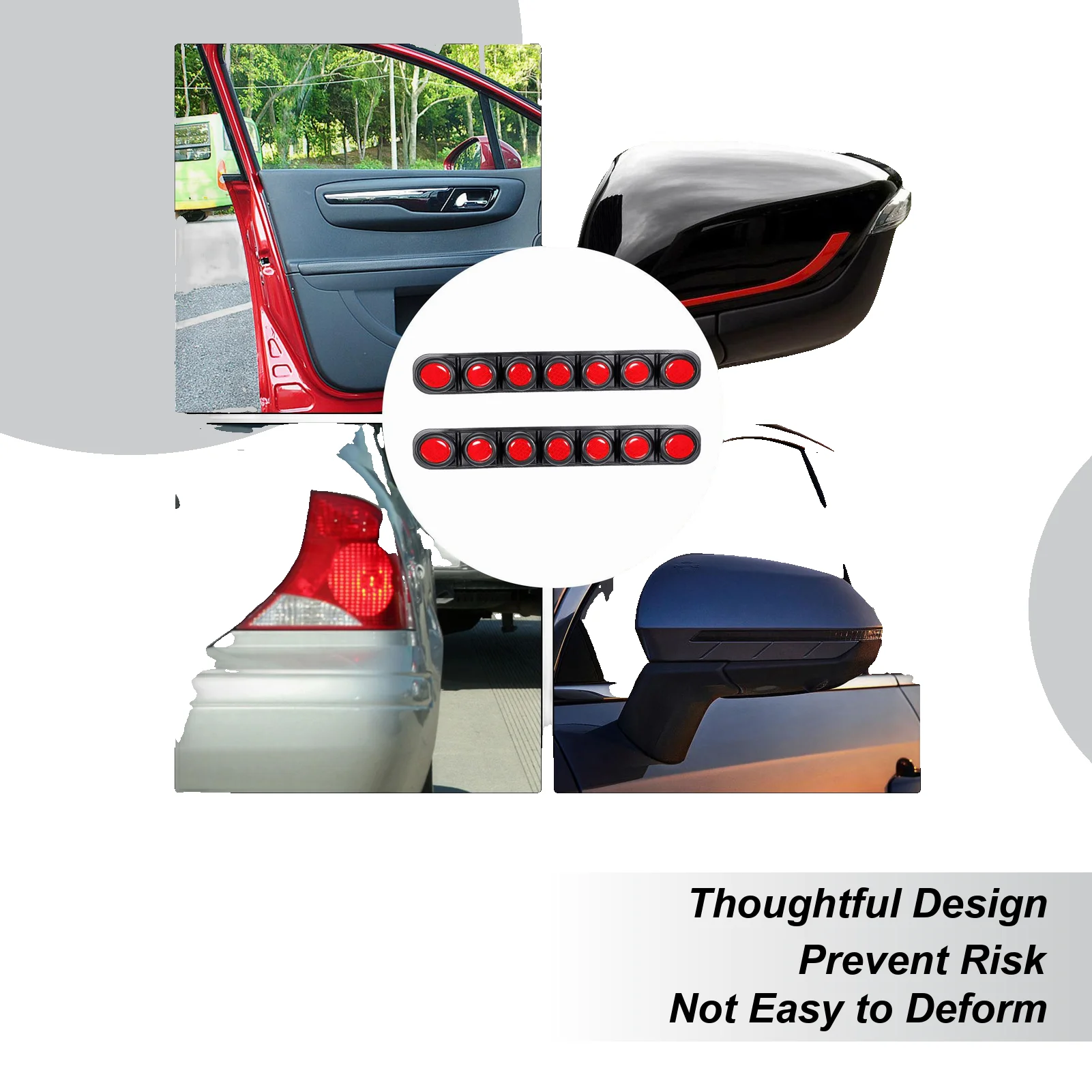 

Светоотражающая наклейка на автомобиль, 2 шт., складной внешний бампер, предупреждение о безопасности, светоотражающие наклейки для автомобиля, внедорожника, грузовика, мотоцикла