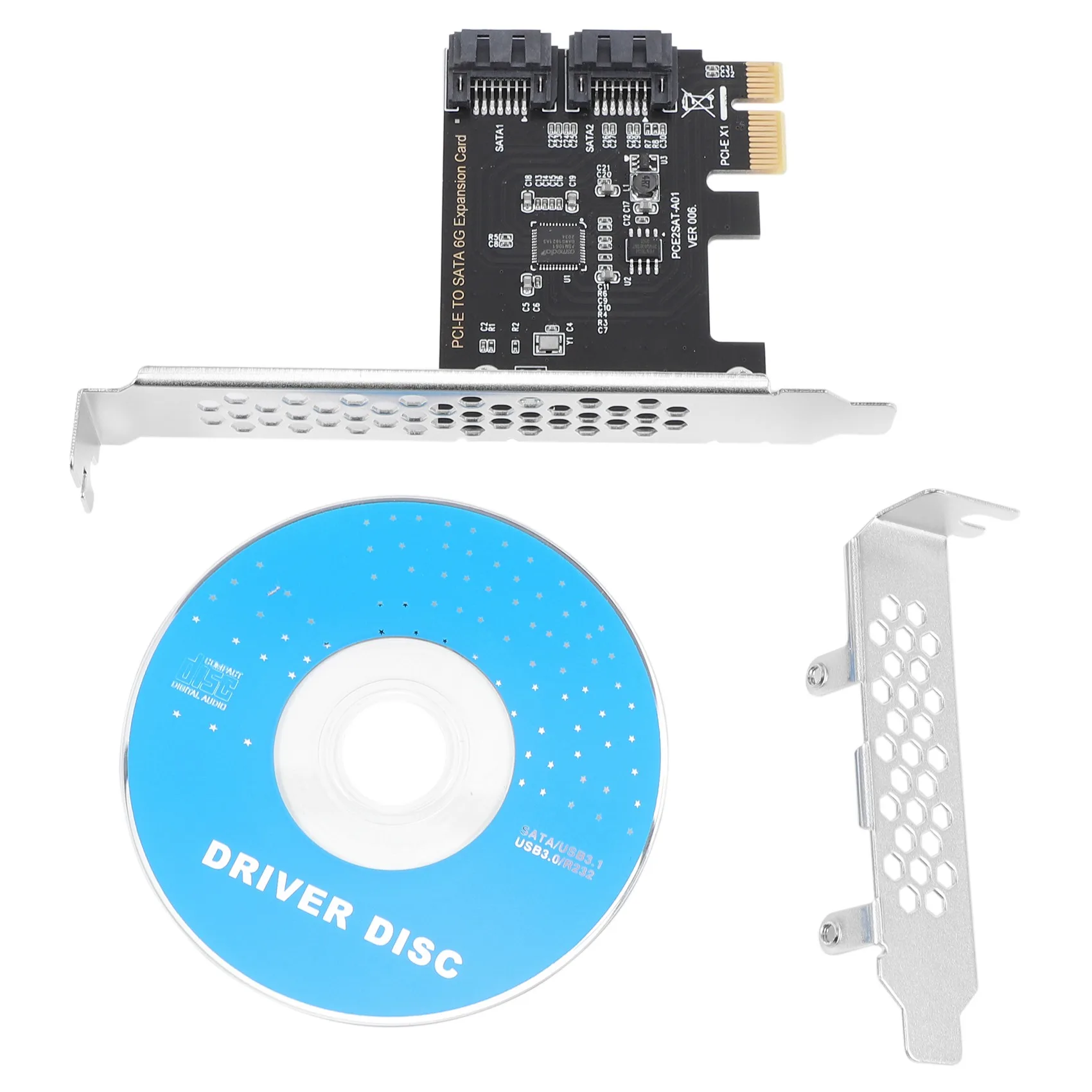 Produit phare - Carte adaptateur contrôleur d'extension PCIe PCI Express vers SATA3.0 2 ports SATA III 6G, PCIe PCI Express vers SATA3.0 2 ports