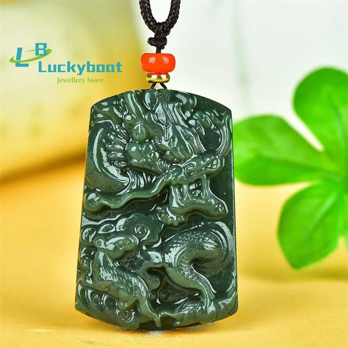 Natural Hotan Jade Wangzichenglong Brand Pendant Simple Personality Exquisite Retro Ethnic Versatile Men and Women