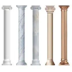 1pc 3D Roman Column Self-Adhesive Wallspaper TV Sofa Background Wall Decor Stickers PVC Home Decoration Stickers