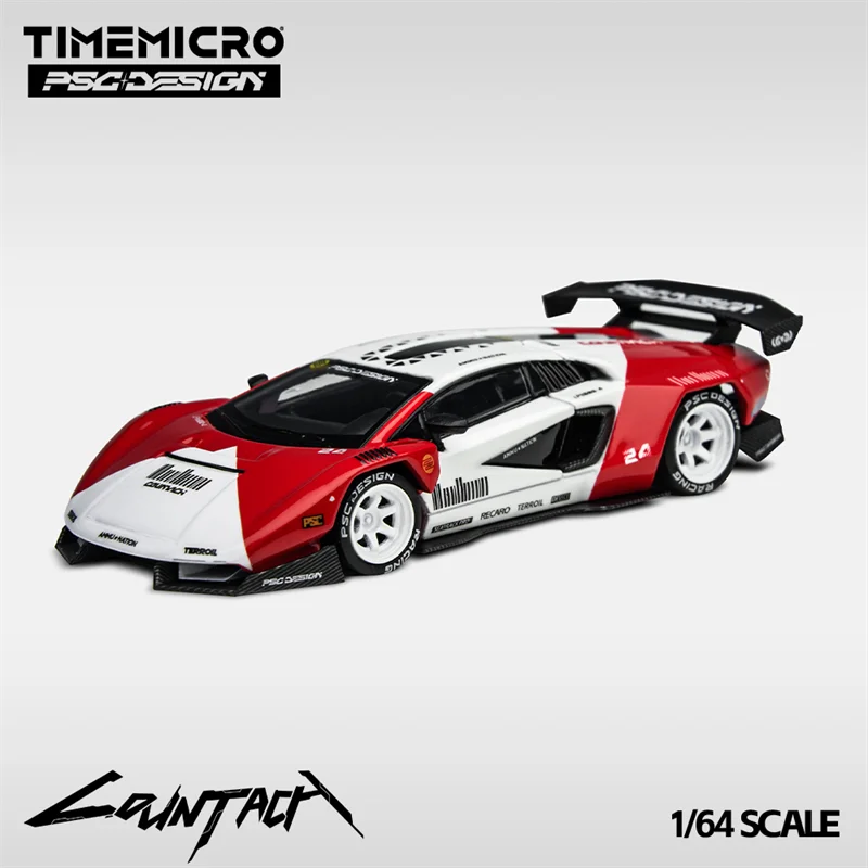 

TimeMicro x PSC DESIGN 1:64 PSC Countach Коллекция литых моделей автомобилей Миниатюра