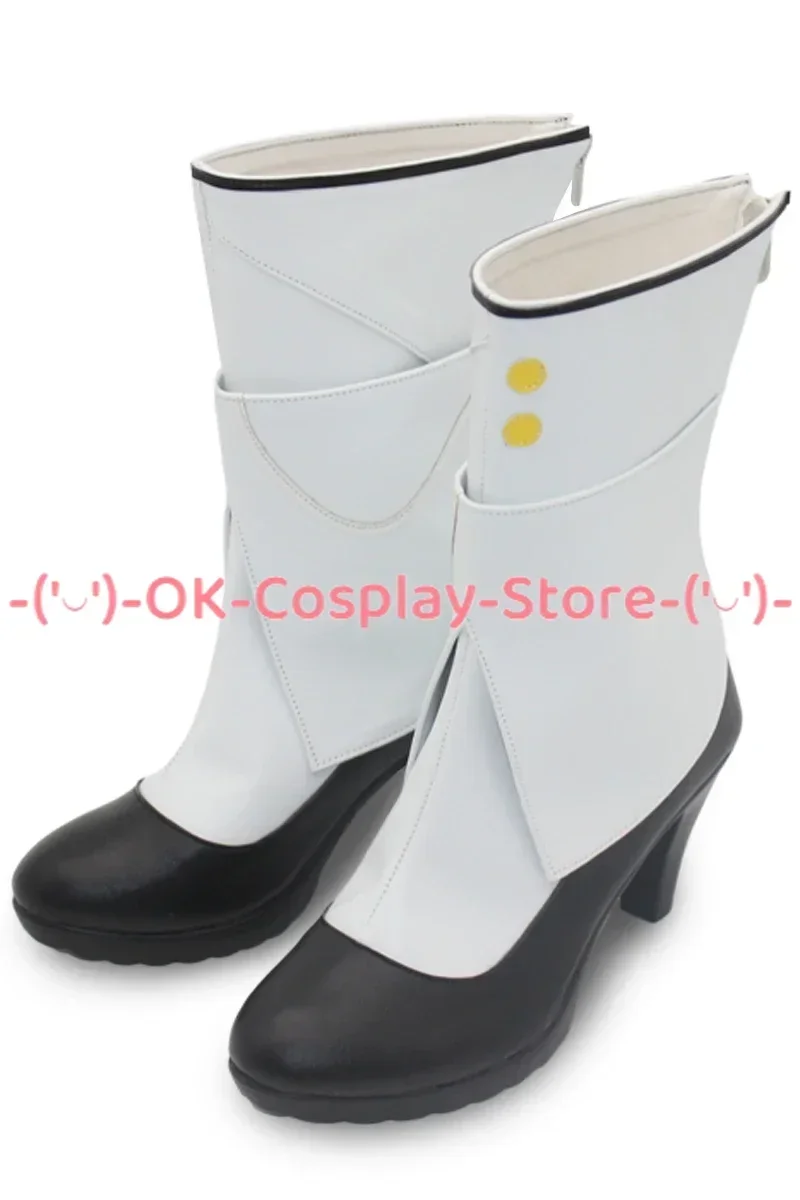 [Personalizzato] Honkai Impact 3 Aponia Scarpe Cosplay Gioco di ruolo Costume Prop Halloween Carnevale Festa Festa Stivali in pelle PU