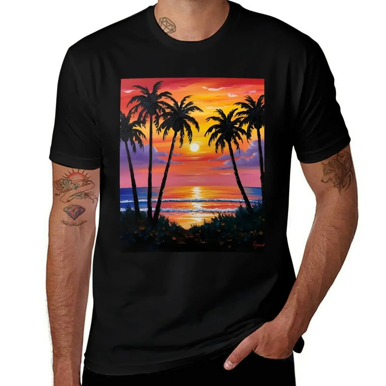 

Sunrise in Costa Del Sol Beautiful View T-Shirt hippie clothes sports fans summer top mens t shirts pack