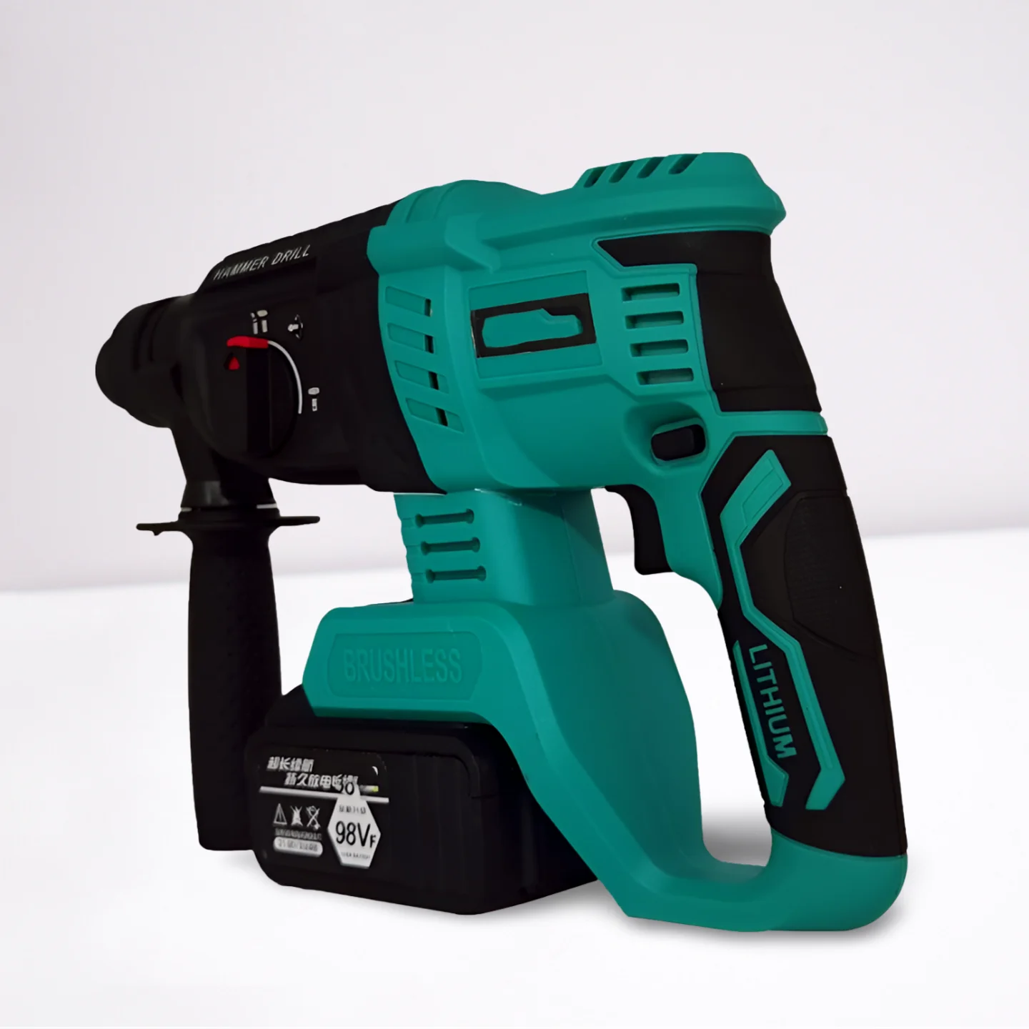Taladro de impacto inalámbrico sin escobillas recargable de 220v, taladros de Martillo Eléctrico portátiles, funciona con batería de grado Industrial, otras taladros