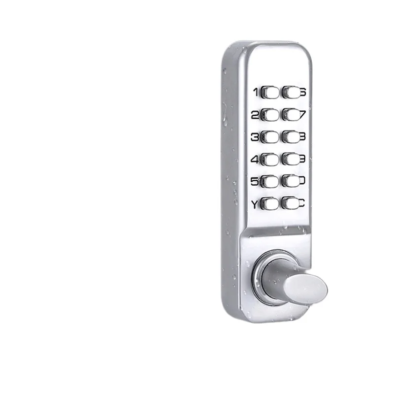 Mechanical Combination Lock for Outdoor Gate Iron Door Indoor Door Weatherproof UV Resistant Fireproof Freeze Proof Battery