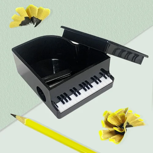 Imagen 2 del producto Mini Sacapuntas con forma de Piano para niños, sacapuntas Manual, portátil, creativo, regalos de papelería para estudiantes, simulación linda, 1Pc
