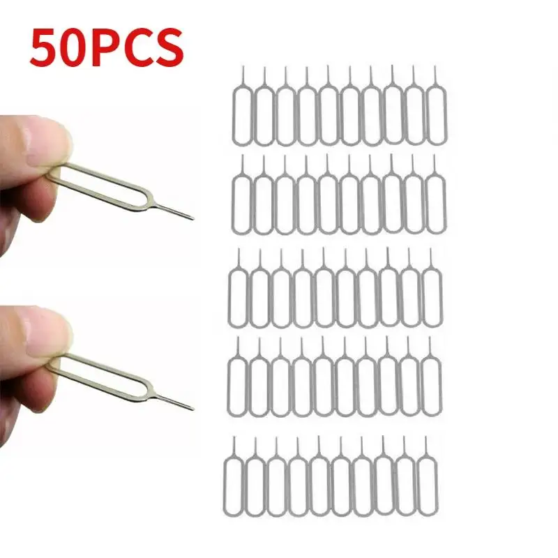 1/50/100PCS Anti-verloren Kaart Pin Voor IPhone Xiaomi Samsung Huawei Universele Sim-kaart Remover Lade om De Sim-kaart Uitwerpen Gereedschap