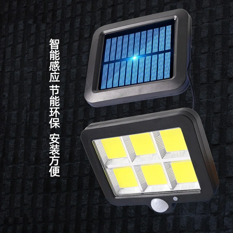 Hot Selling New Solar Wall Lamps Human Body Induction Waterproof Split Lighting Courtyard Outdoor Road Garden Light Garage Lamp