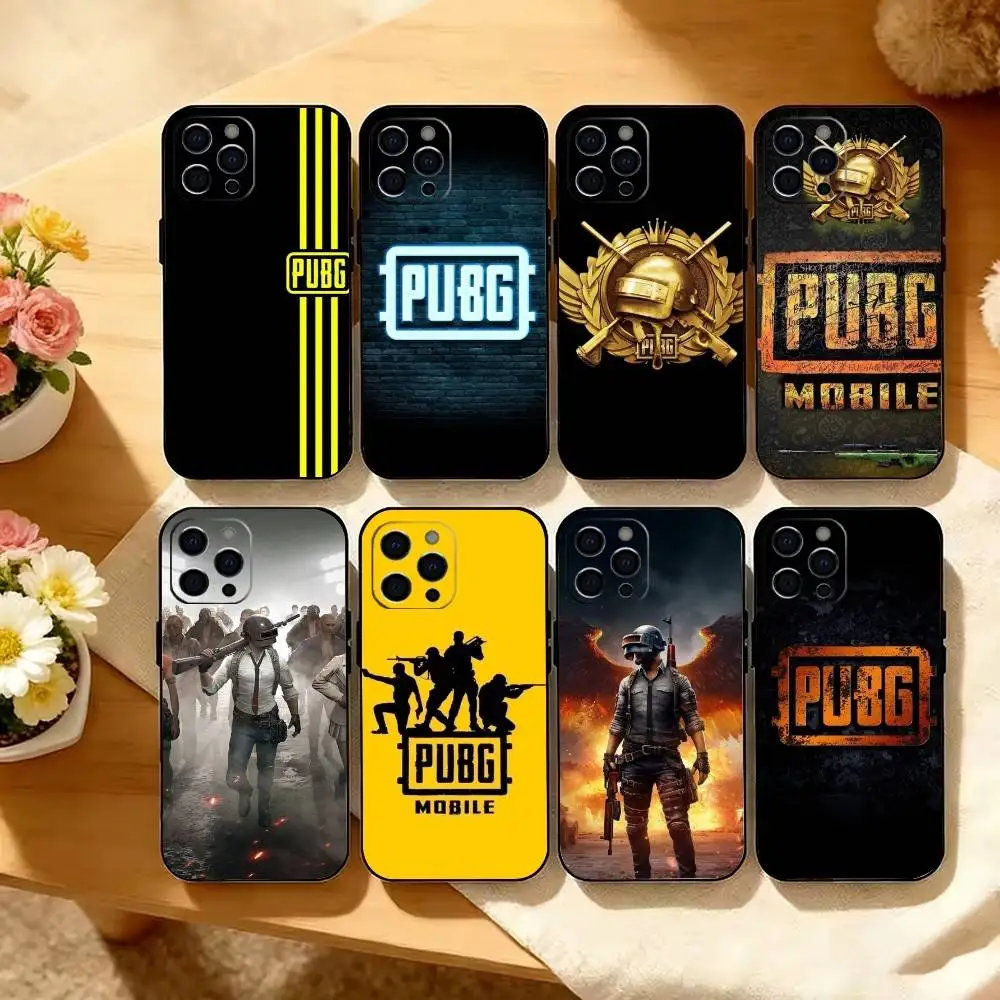P-U-B-G Phone Case Silicone Soft For IPhone 17 16 15 14 13 12 11 X XR Plus Pro Max Plus