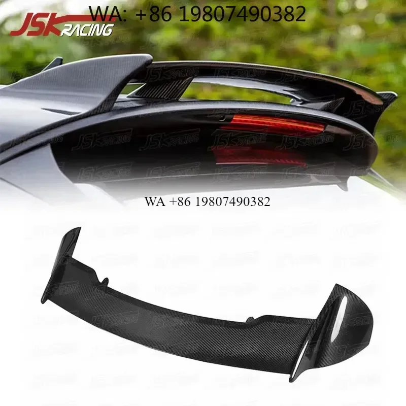 Wmwmnu Carbon Fiber Roof Spoiler for 2016-2019 Levante Rear Top Wing PT Style Modified Upgraded Car Exterior