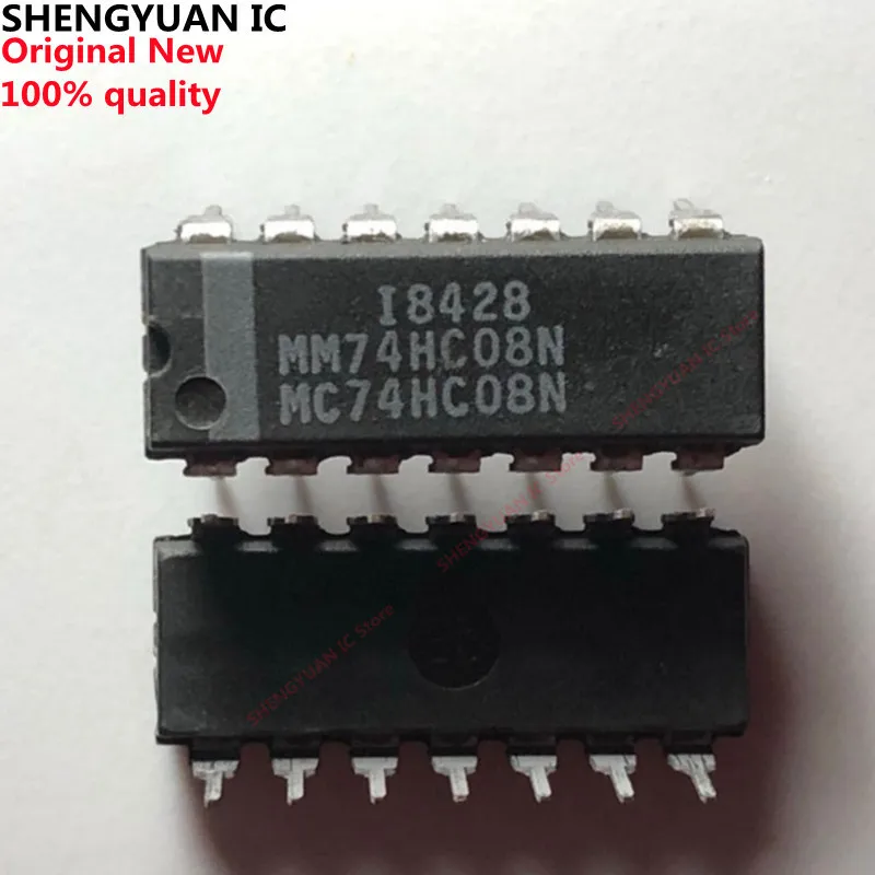 10Pcs/lot MM74HC08N MC74HC08N DIP-14 74HC08 MM74HC08 MC74HC08 MM74HC08N/MC74HC08N 100% new imported original 100% quality