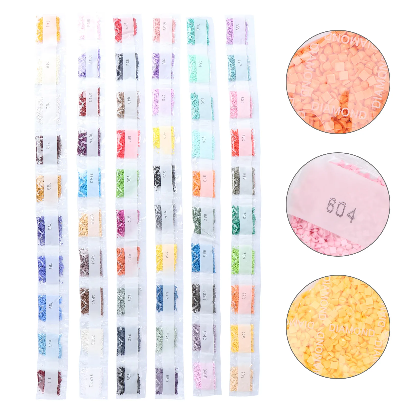

Square Diamond Resin Rhinestones Multicolor Drill Painting Materials DIY Craft Supplies Jewelry Kits Gifts Family