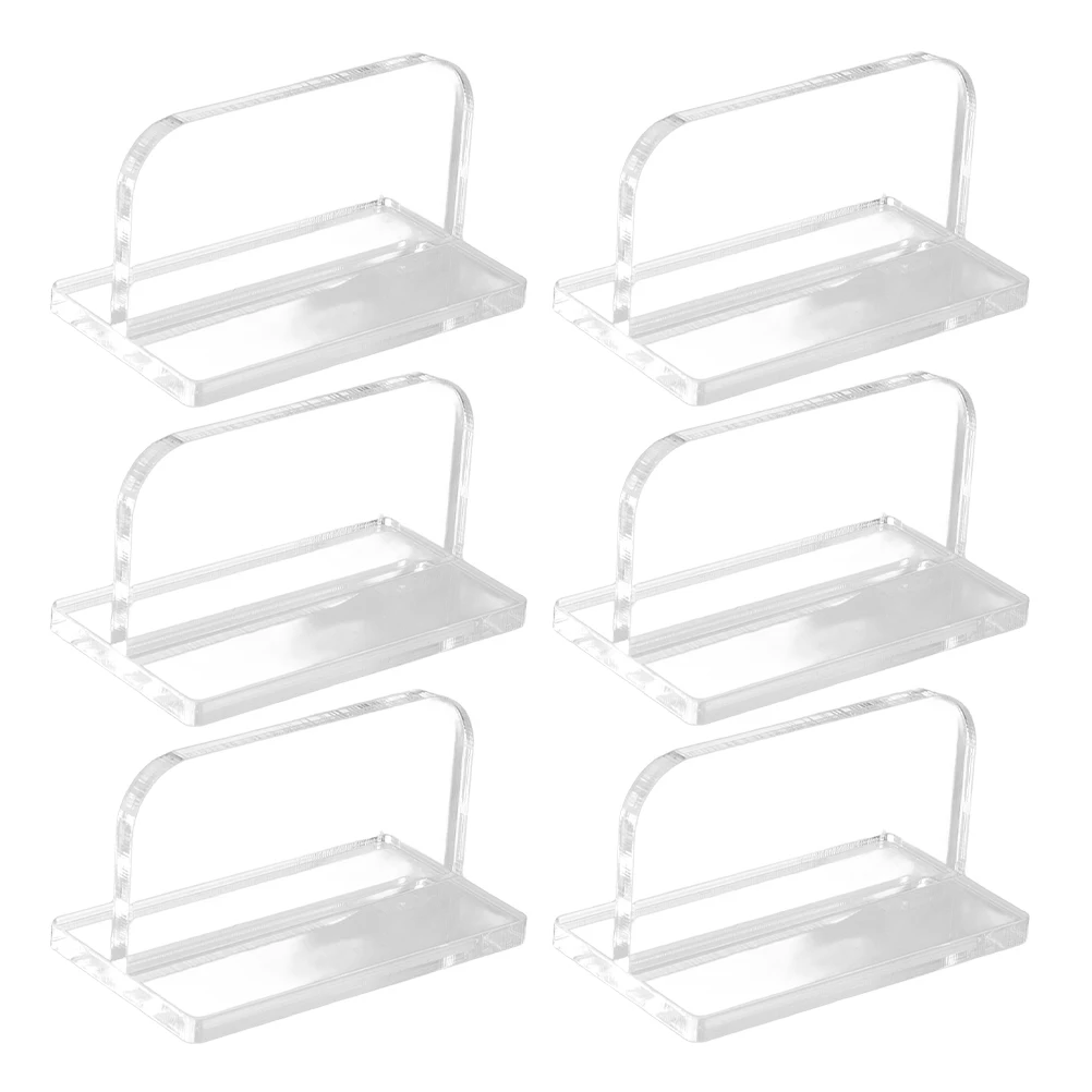 

6pcs Fish Tank Cover H Replacement Parts Transparent Aquariums Lid Holder Acrylic Tank Accessories Stable Grip Longtime Use