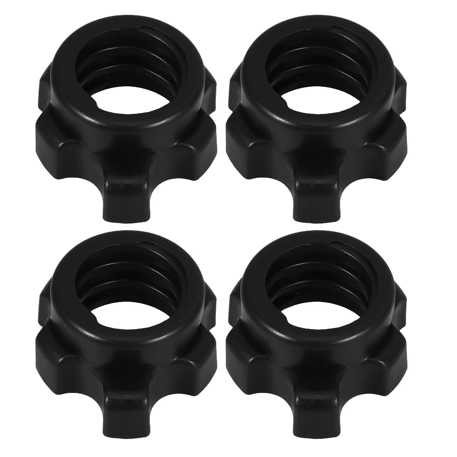 4Pcs Barbell Fixing Screw Dumbbell Locking Nut Plastic Spinlock Collar for Home Gym Dumbbell Rod Nut Fitness Equipment