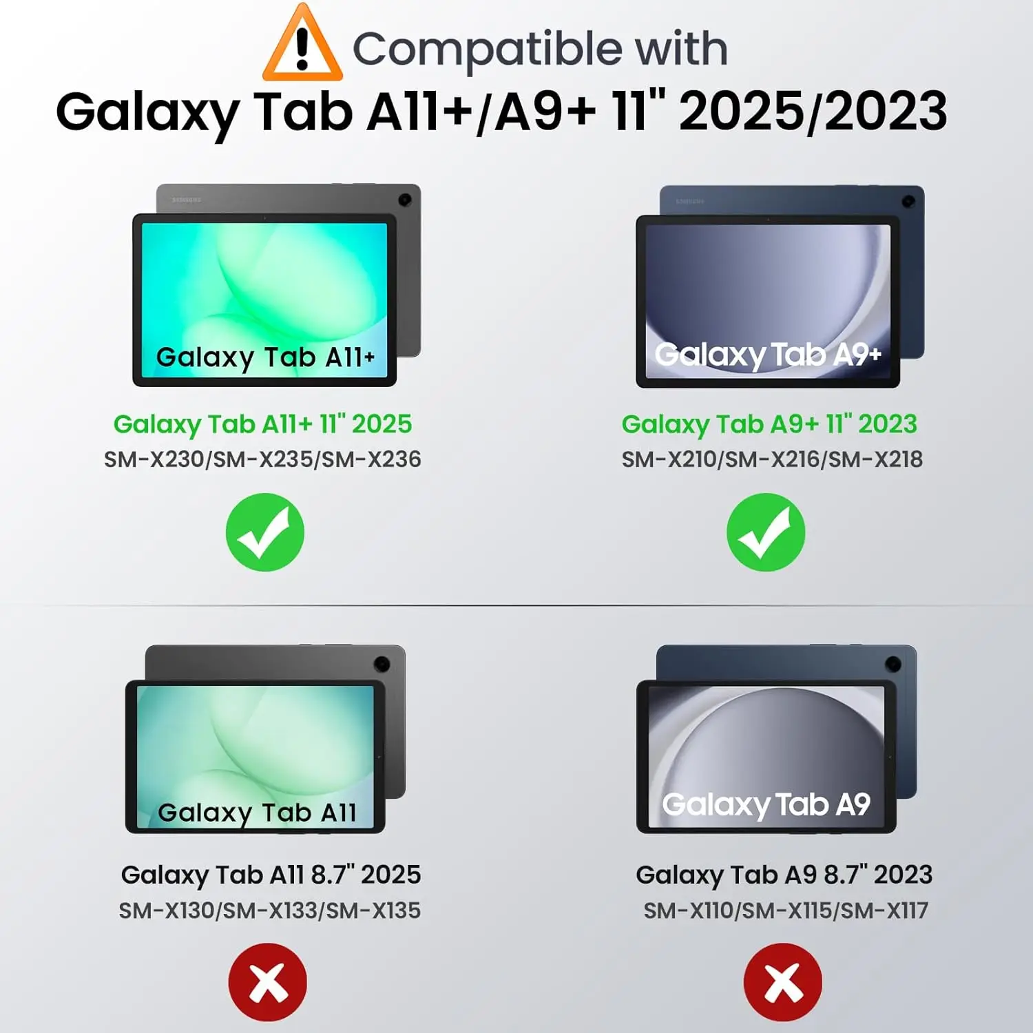 Etui MoKo do Galaxy Tab A11 Plus 2025/Tab A9+ 11 cali 2023, odporne na wstrząsy, wytrzymałe etui z pełną ochroną, podstawka i wbudowany ochraniacz ekranu — zdjęcie produktu 3