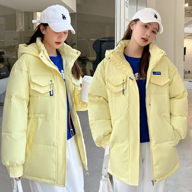 Women\'s Parkas 2023 New Winter Jacket Thicken Overcoat Parka Down Cotton Coat Bread Clothes Korean Version Loose Outwear